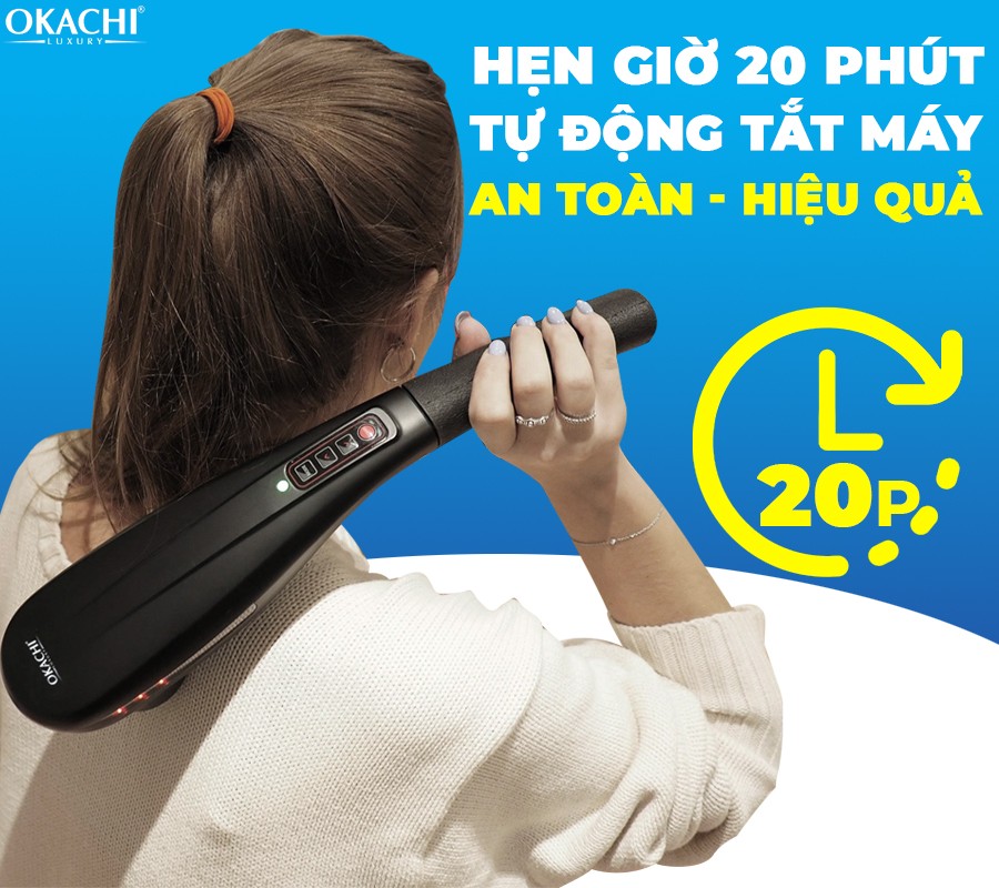 Máy massage cầm tay hồng ngoại OKACHI LUXURY JP-M610